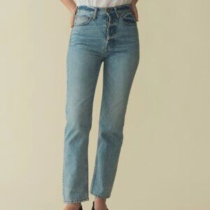 NWT Doen Light Blue Cap Ferrat Straight Leg Jeans